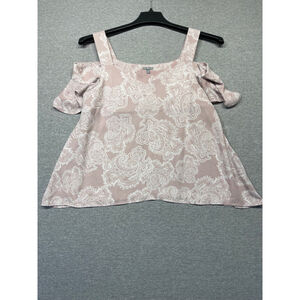 Women's Charlotte Russe Top, Size Small, Pink & White